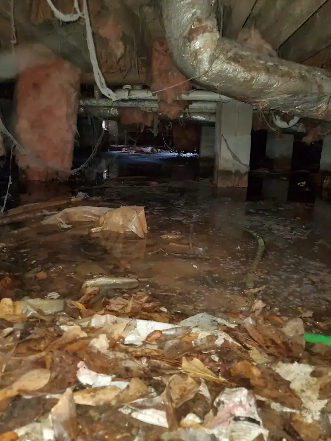 Crawl space flood assessment for Commercial Water Damage Restoration in Grandview